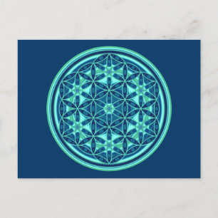 Flower Of Life - Button Style 01 Postcard