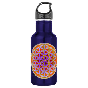 Flower Of Life - Button Style 04 532 Ml Water Bottle