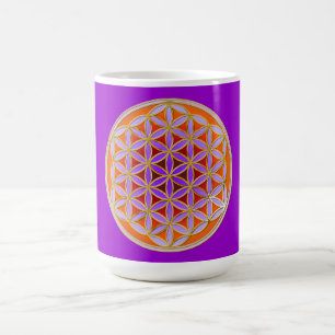 Flower Of Life - Button Style 04 Coffee Mug
