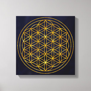 flower of life canvas print