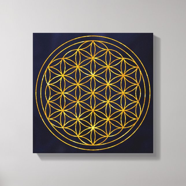 flower of life canvas print (Front)