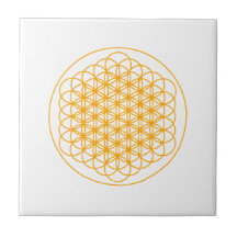 FLOWER OF LIFE CERAMIC TILE BY DMT