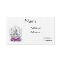 Flower of life chakra goddess appointment card