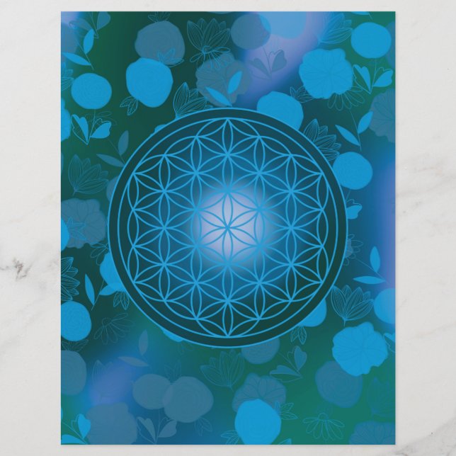 flower of life, chakra,zen,sacred geometric, (Front)