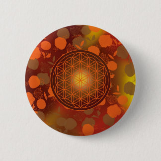 flower of life, chakra,zen,sacred geometric, 6 cm round badge