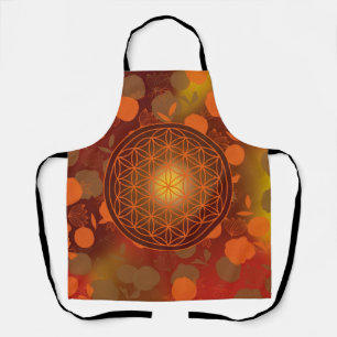 flower of life, chakra,zen,sacred geometric, apron