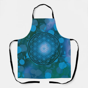 flower of life, chakra,zen,sacred geometric, apron