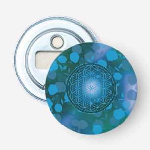 flower of life, chakra,zen,sacred geometric, bottle opener