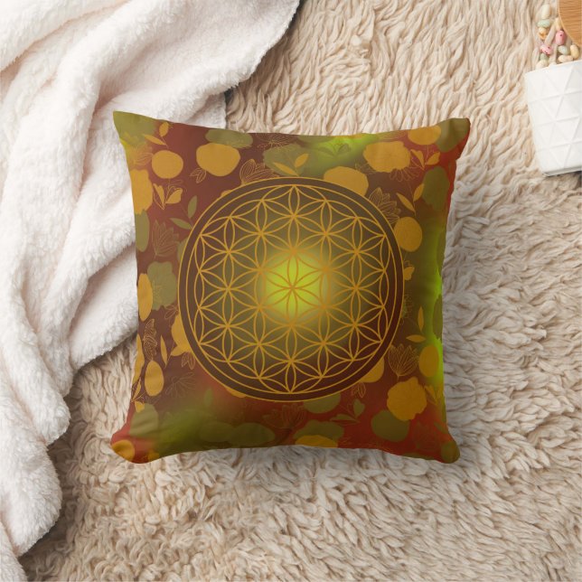 flower of life, chakra,zen,sacred geometric, cushion (Blanket)