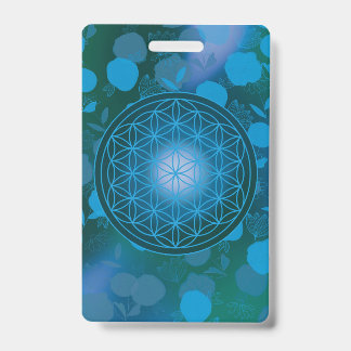 flower of life, chakra,zen,sacred geometric, ID badge