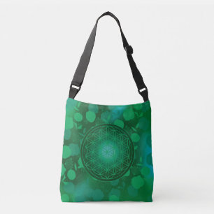 flower of life, chakra,zen,sacred geometric, purif crossbody bag