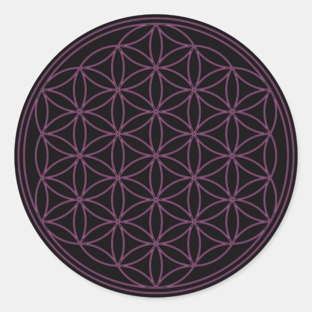 Flower of Life Classic Round Sticker (Front)