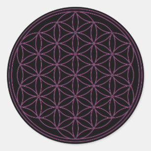 Flower of Life Classic Round Sticker