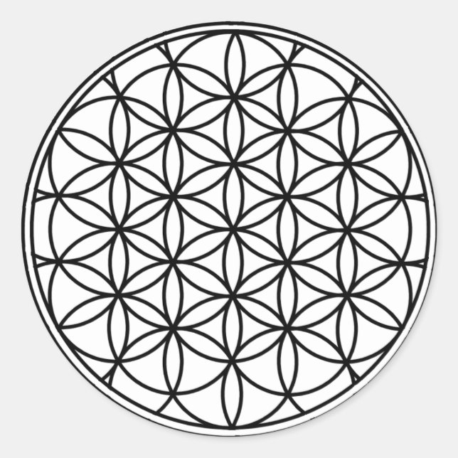 Flower of Life Classic Round Sticker (Front)