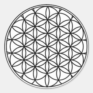 Flower of Life Classic Round Sticker