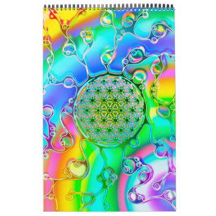 Flower Of Life - Colorfully Ways 1 Calendar