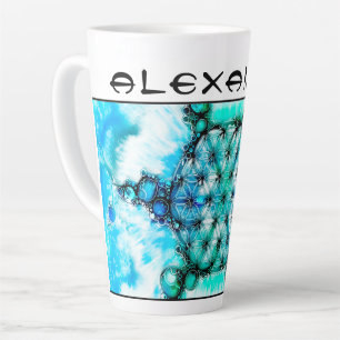 Flower Of Life - Colorfully Ways 3 Latte Mug
