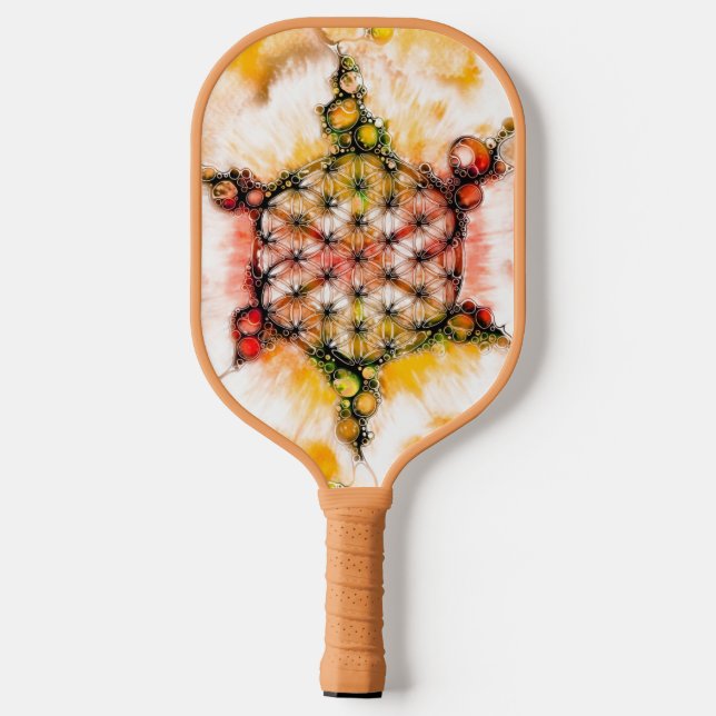 Flower Of Life - Colorfully Ways 4 Pickleball Paddle (Back)