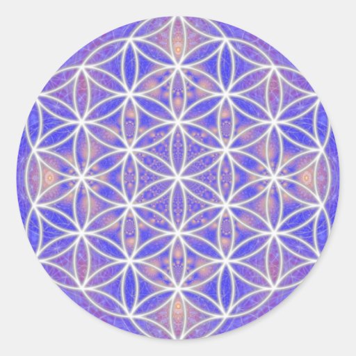 Image of Flower of Life (Colour 3) Classic Round Sticker