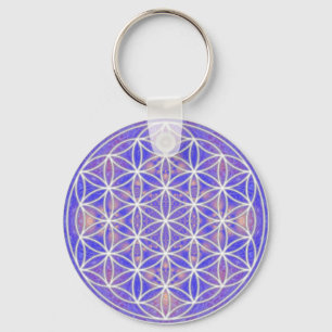 Flower of Life (Colour 3) Key Ring
