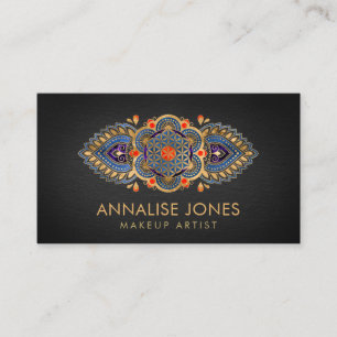 Flower of Life -Colourful Luxury Ornament Business Card