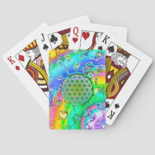 Flower Of Life - Colourfully Ways 1 Playing Cards