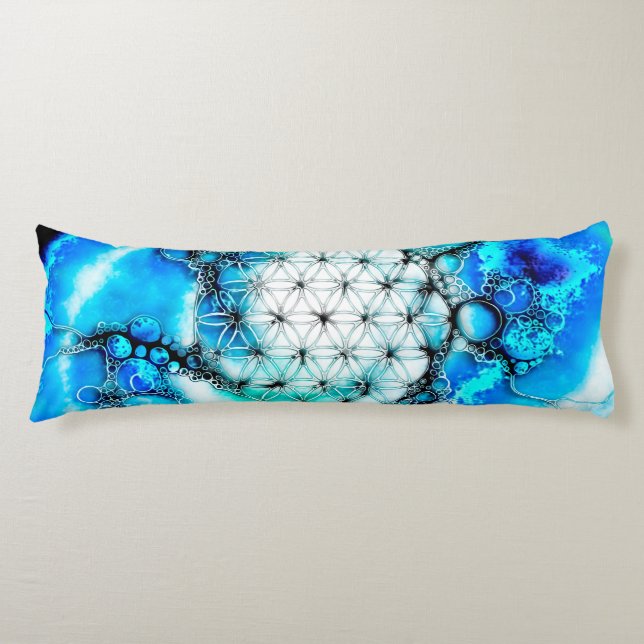 Flower Of Life - Colourfully Ways 2 Body Cushion (Front)