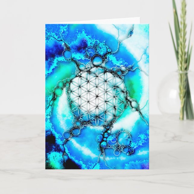 Flower Of Life - Colourfully Ways 2 Card (Front)