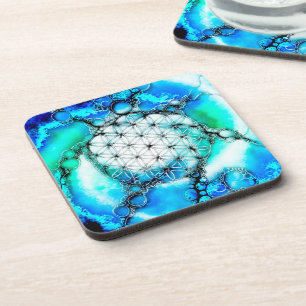 Flower Of Life - Colourfully Ways 2 Coaster