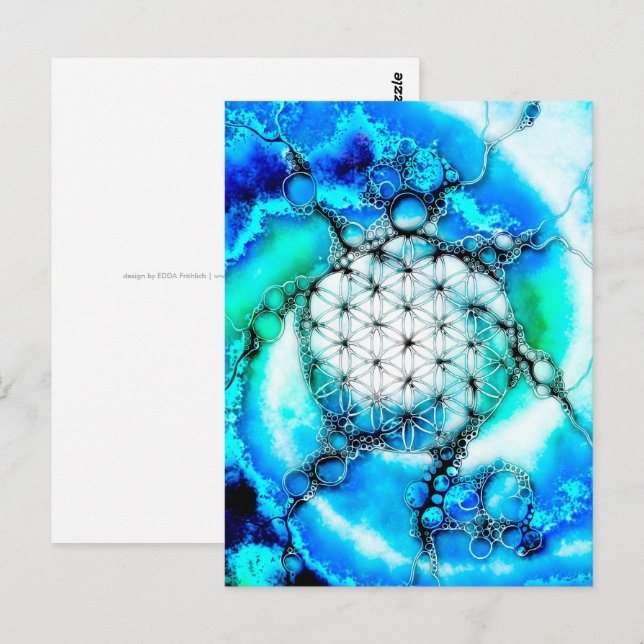 Flower Of Life - Colourfully Ways 2 Postcard (Front/Back)