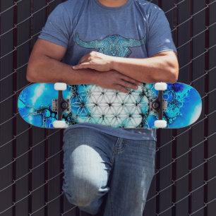 Flower Of Life - Colourfully Ways 2 Skateboard
