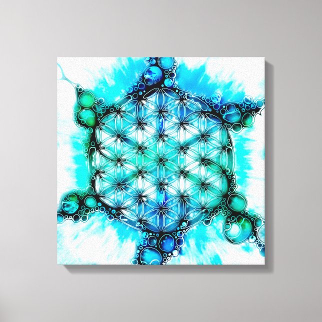 Flower Of Life - Colourfully Ways 3 Canvas Print (Front)