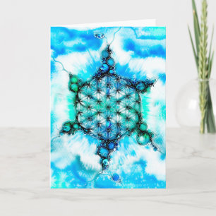 Flower Of Life - Colourfully Ways 3 Card