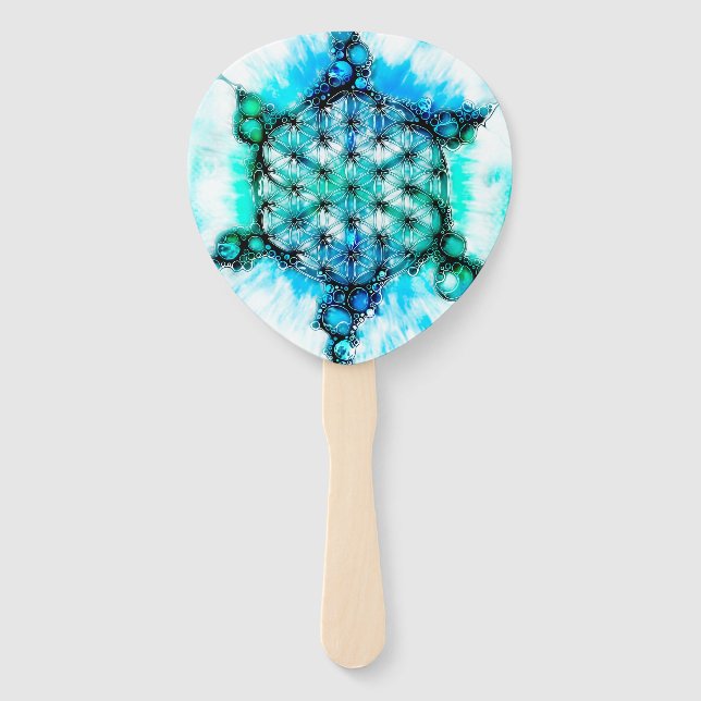 Flower Of Life - Colourfully Ways 3 Hand Fan (Front)