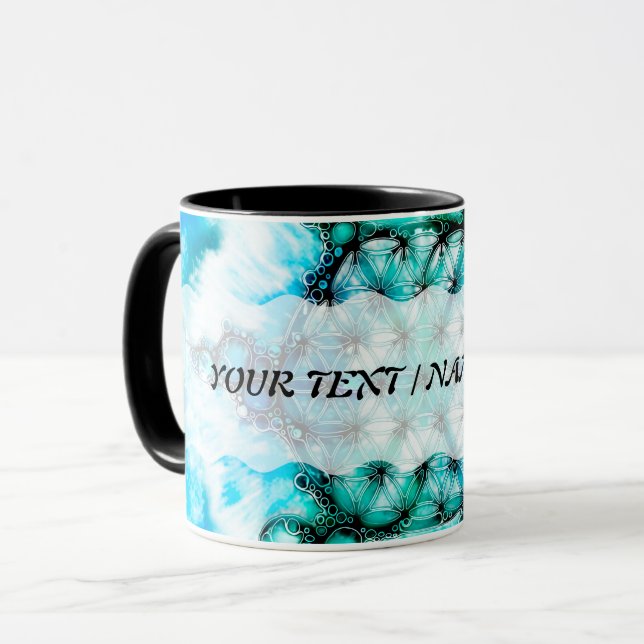 Flower Of Life - Colourfully Ways 3 Mug (Front Left)