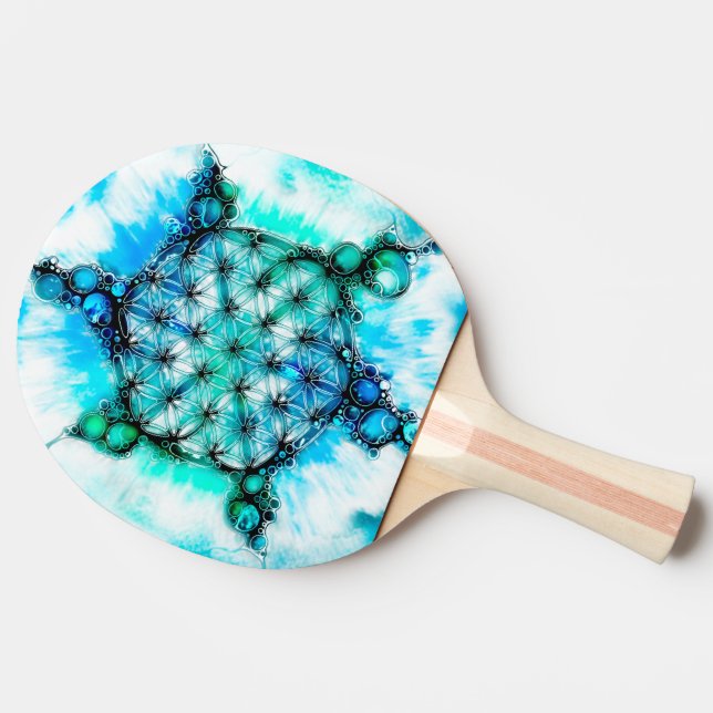 Flower Of Life - Colourfully Ways 3 Ping Pong Paddle (Side)