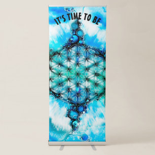 Flower Of Life - Colourfully Ways 3 Retractable Banner