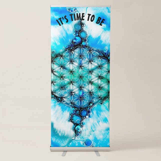 Flower Of Life - Colourfully Ways 3 Retractable Banner (Front)