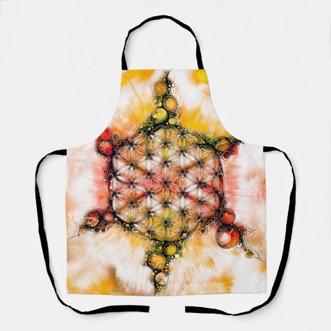 Flower Of Life - Colourfully Ways 4 Apron (Front)