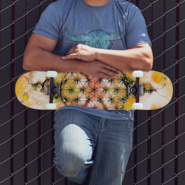 Flower Of Life - Colourfully Ways 4 Skateboard (Outdoor 3)