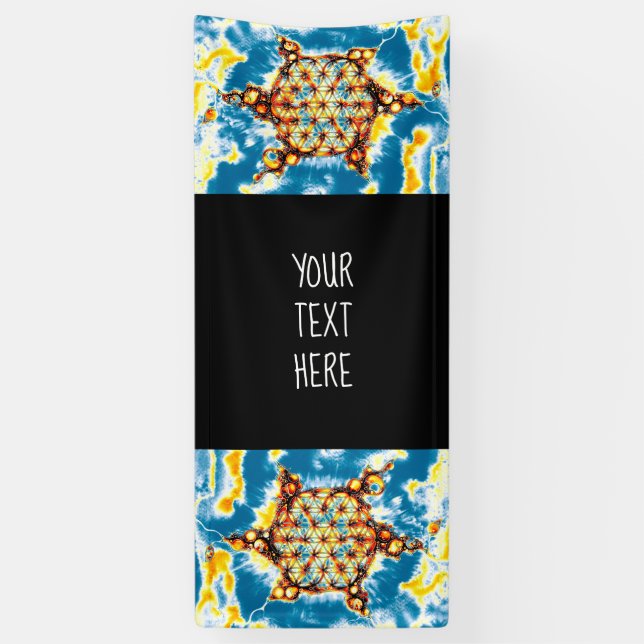 Flower Of Life - Colourfully Ways 5 Banner (Vertical)