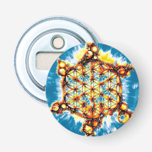 Flower Of Life - Colourfully Ways 5 Bottle Opener