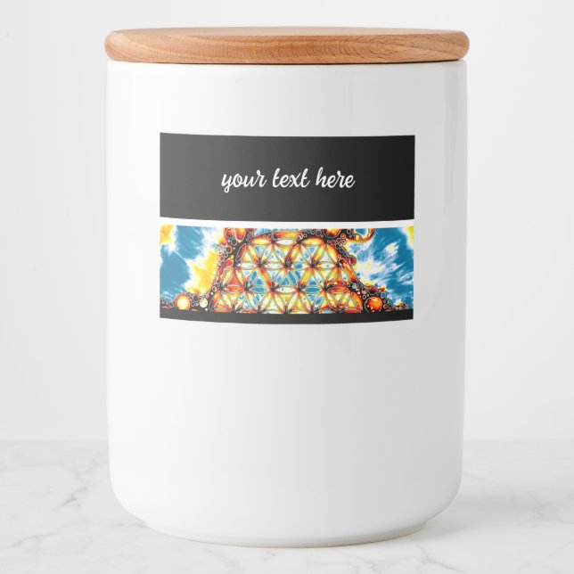 Flower Of Life - Colourfully Ways 5 Food Label (Front)