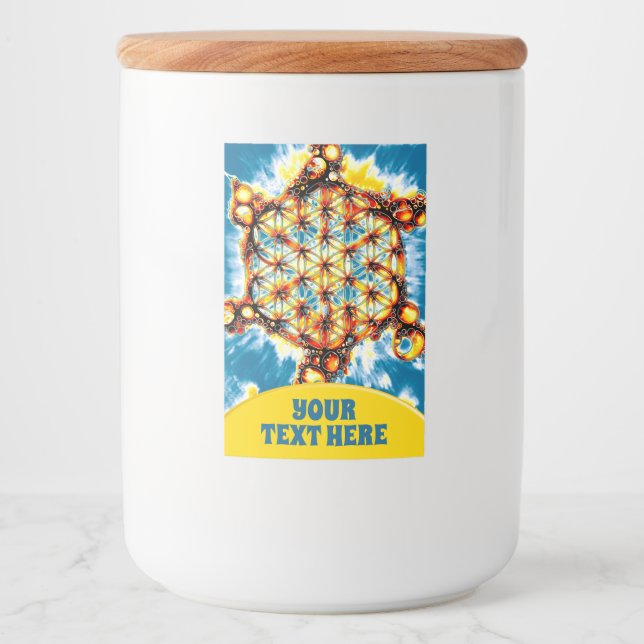 Flower Of Life - Colourfully Ways 5 Food Label (Front)