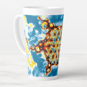 Flower Of Life - Colourfully Ways 5 Latte Mug