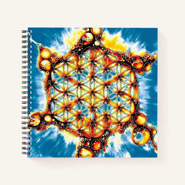 Flower Of Life - Colourfully Ways 5 Notebook (Front)