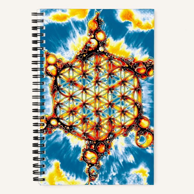 Flower Of Life - Colourfully Ways 5 Notebook (Front)