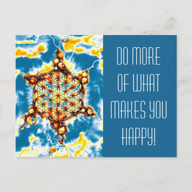 Flower Of Life - Colourfully Ways 5 Postcard (Front)