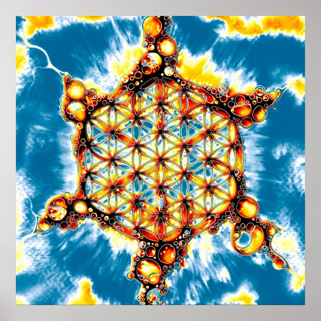 Flower Of Life - Colourfully Ways 5 Poster (Front)