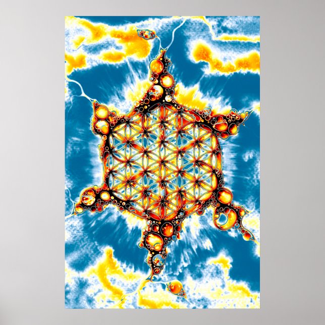 Flower Of Life - Colourfully Ways 5 Poster (Front)